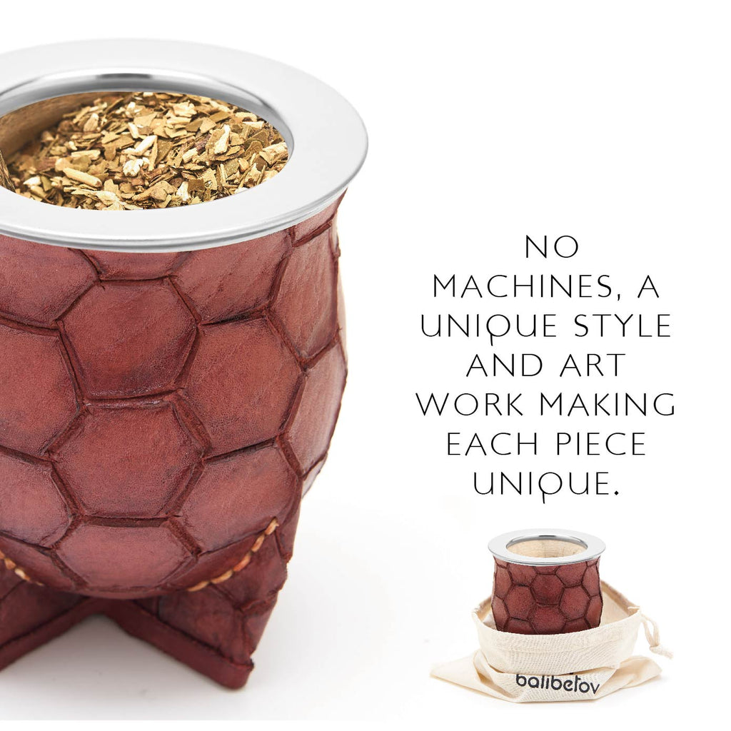 PREMIUM COLLECTION - The Soccer Camionero Calabash Mate Gourd Set (Brown)