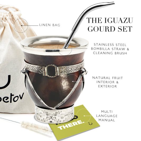 PREMIUM COLLECTION - The Iguazú Calabash Mate Gourd Set
