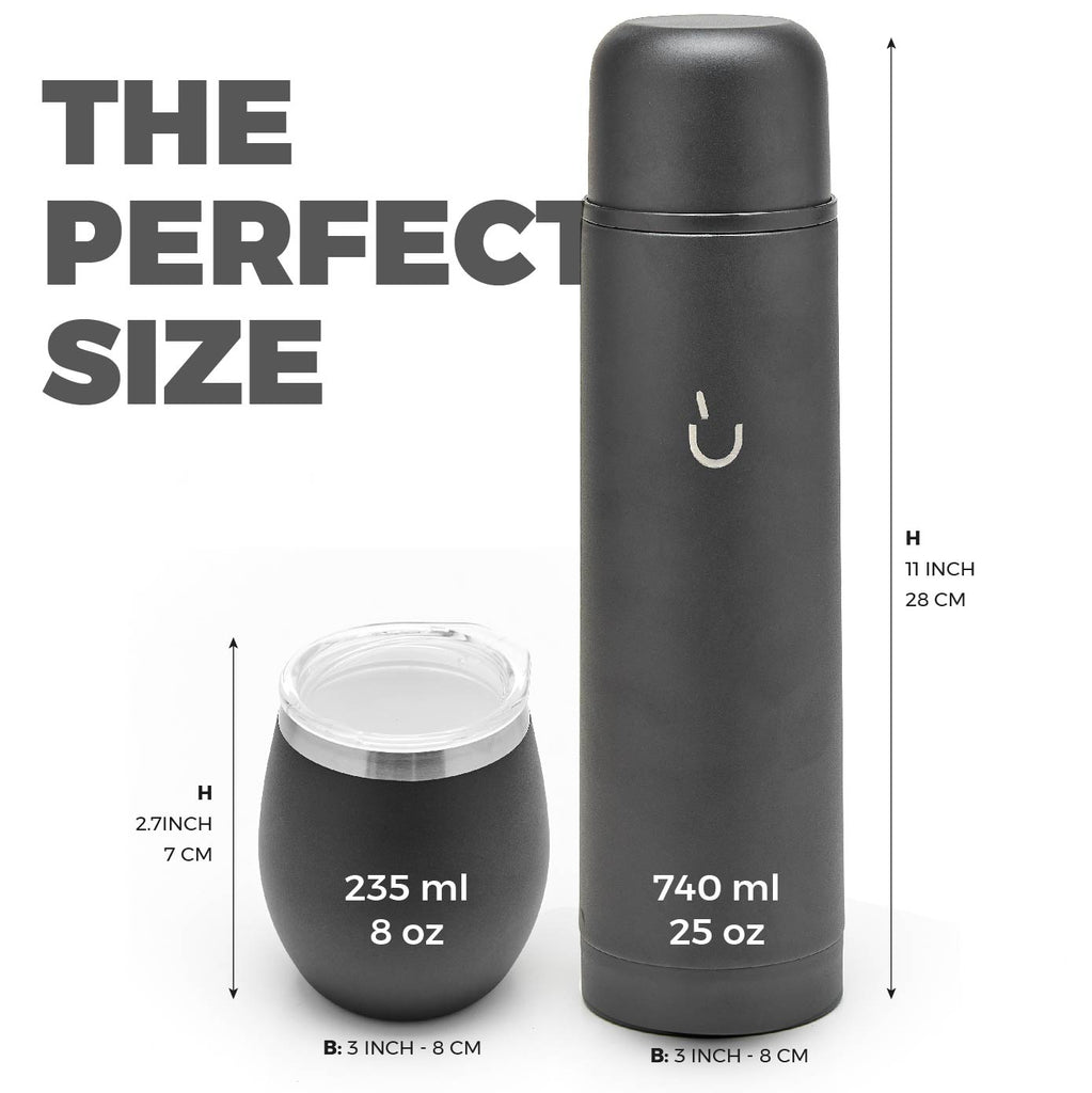 Premium Stainless Steel Yerba Mate Kit (Black)