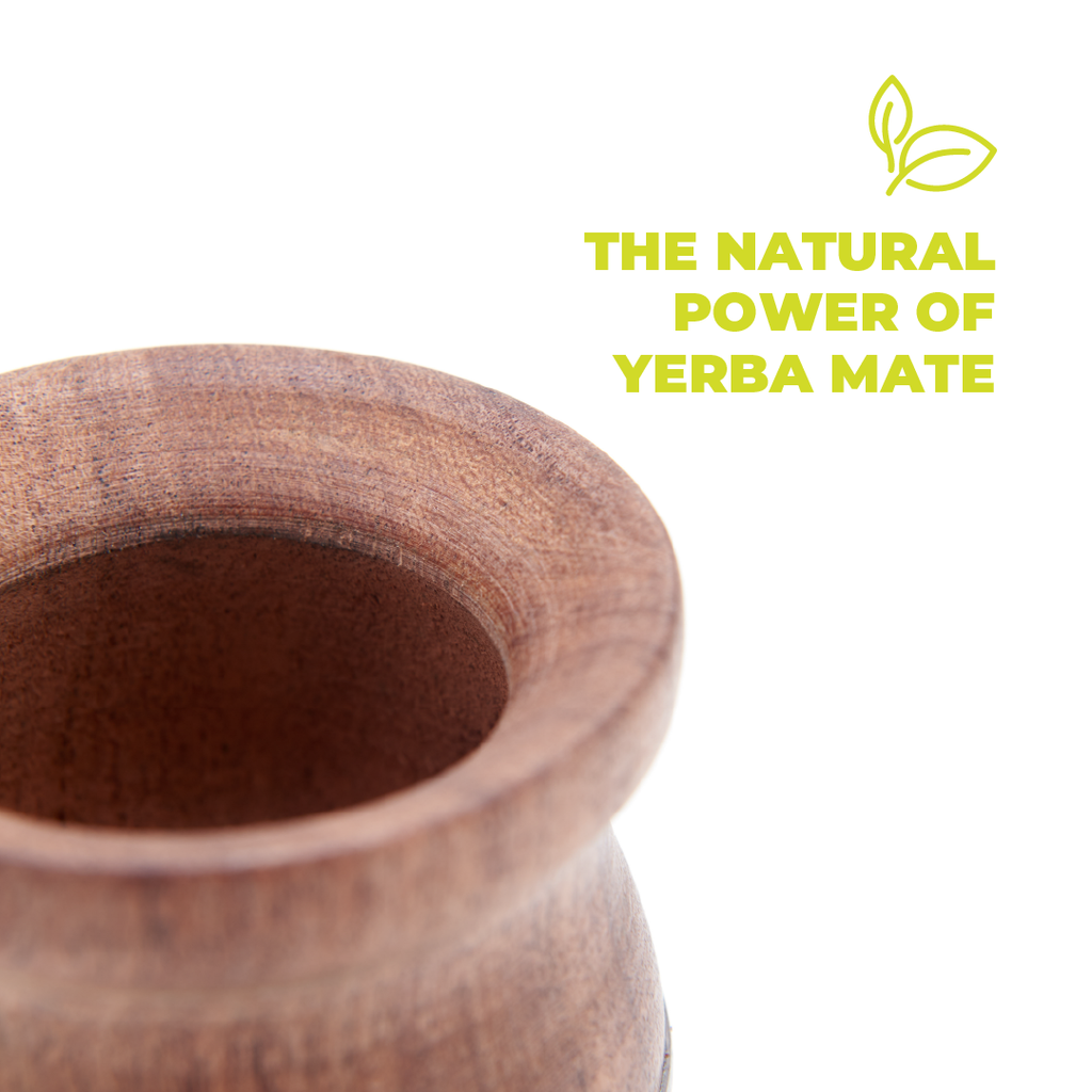 The Carob Wood Mate Gourd Set (Aluminum Base)