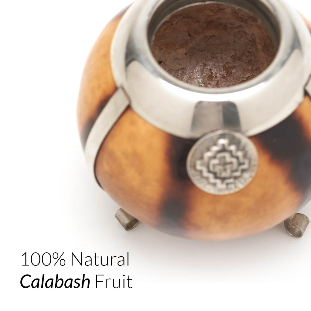 The German Silver Calabash Yerba Mate Gourd Set (Suela)