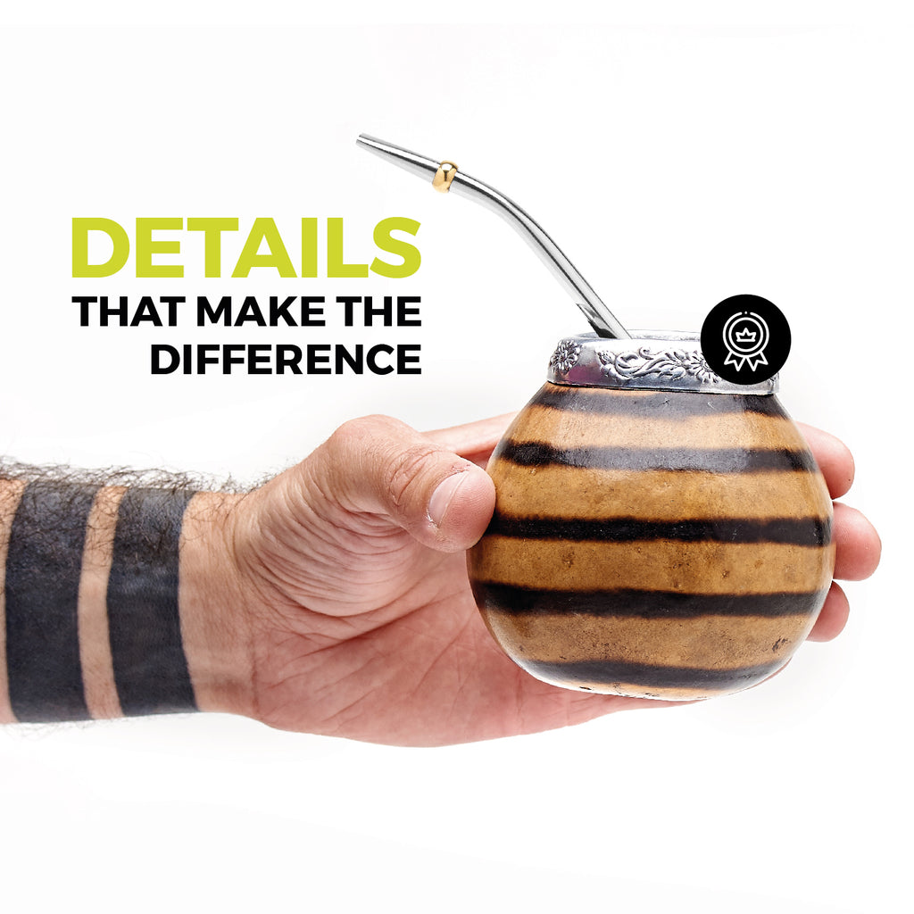 The Traditional Calabash Yerba Mate Gourd Set (Natural 01)