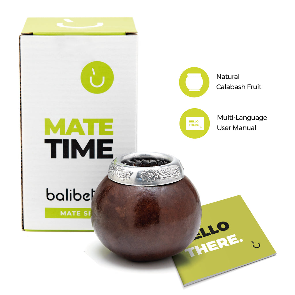 The Traditional Calabash Yerba Mate Gourd (Dark Brown)
