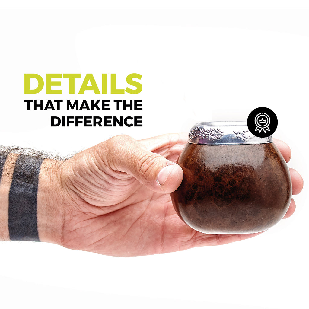 The Traditional Calabash Yerba Mate Gourd (Dark Brown)