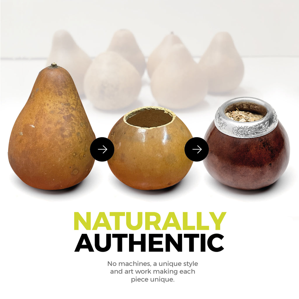 The Traditional Calabash Yerba Mate Gourd (Dark Brown)