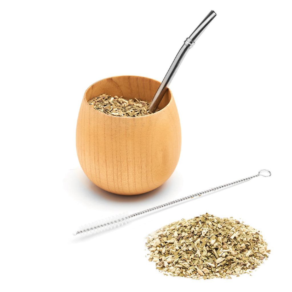 The Jujube Wooden Mate Gourd Set (Light Brown)