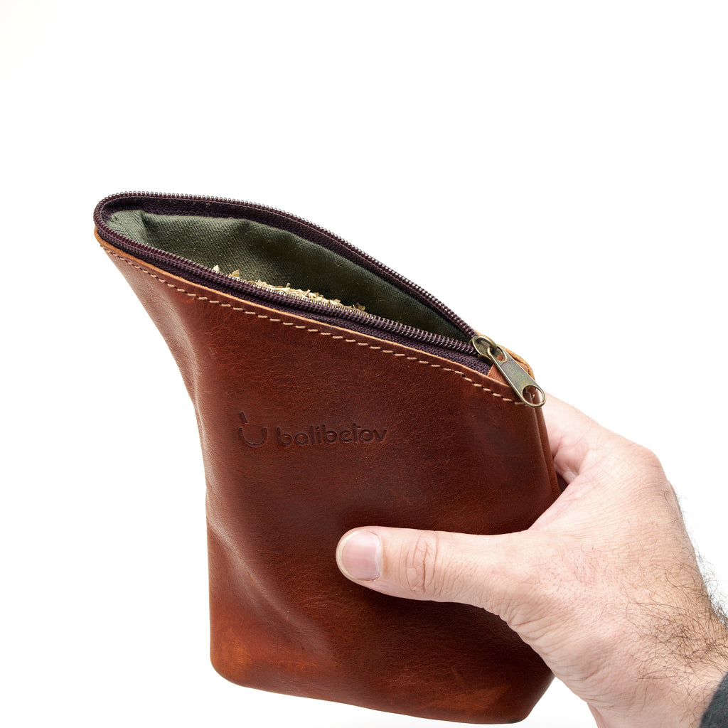 Genuine Leather Yerba Mate Container - Yerba Bag (Suela)