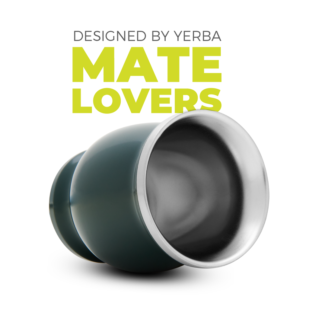 Classic Stainless Steel Yerba Mate Gourd Set (Green)
