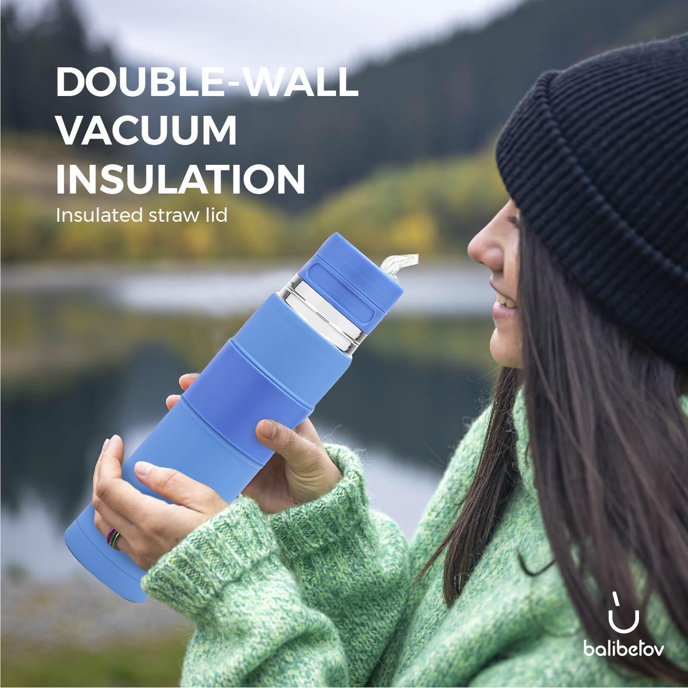 The Automate  - Thermo, Mate Cup and Bombilla All in One (Blue)