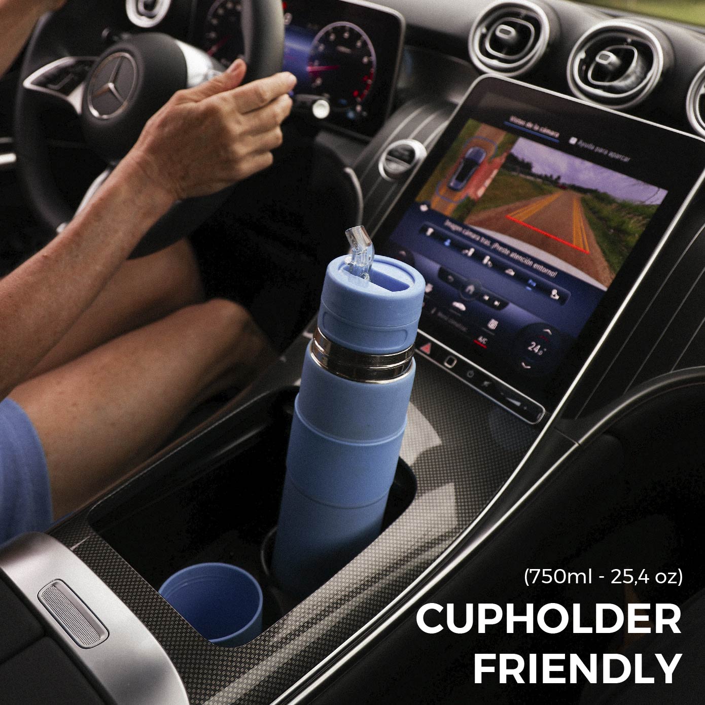 The Automate  - Thermo, Mate Cup and Bombilla All in One (Blue)