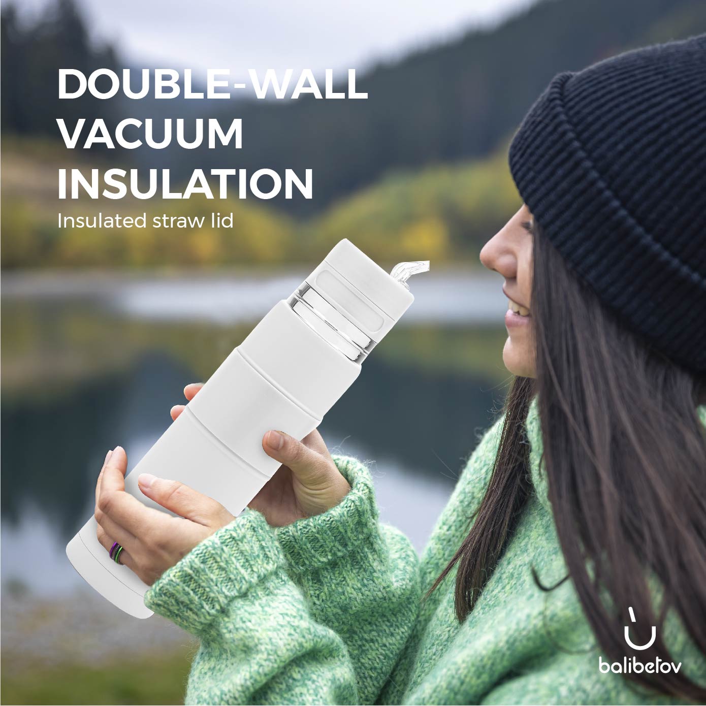 The Automate  - Thermo, Mate Cup and Bombilla All in One (White)