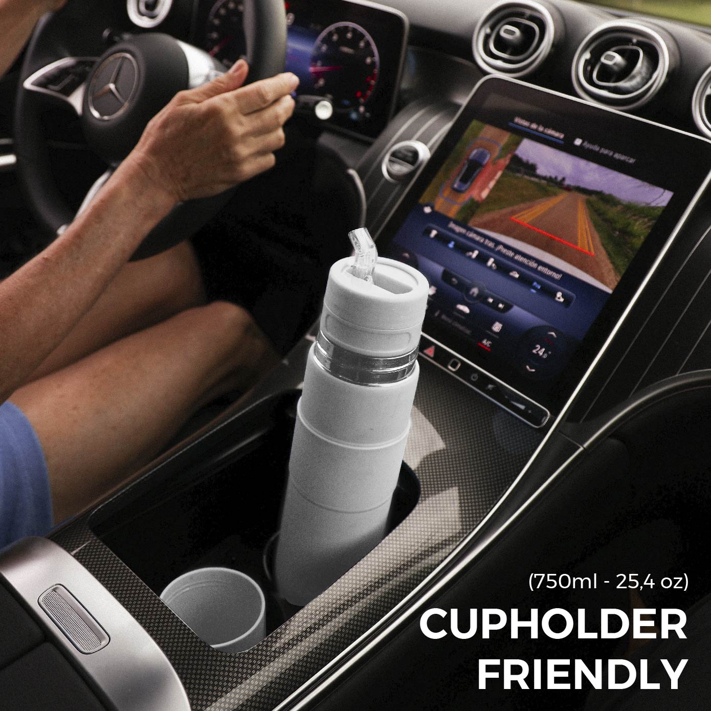 The Automate  - Thermo, Mate Cup and Bombilla All in One (White)