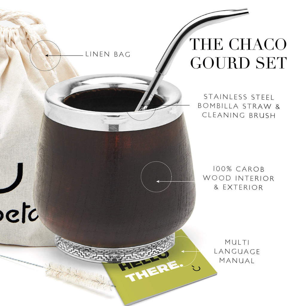 PREMIUM COLLECTION - The Chaco Wooden Mate Gourd Set