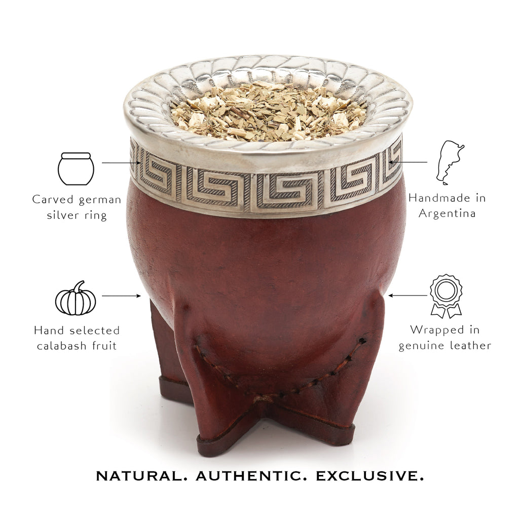 PREMIUM COLLECTION - The Brown Imperial Calabash Mate Gourd Set