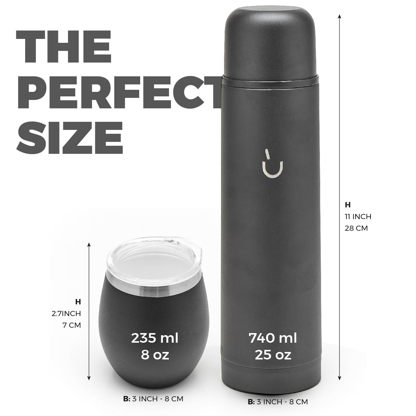 Premium Stainless Steel Yerba Mate Kit (Black)
