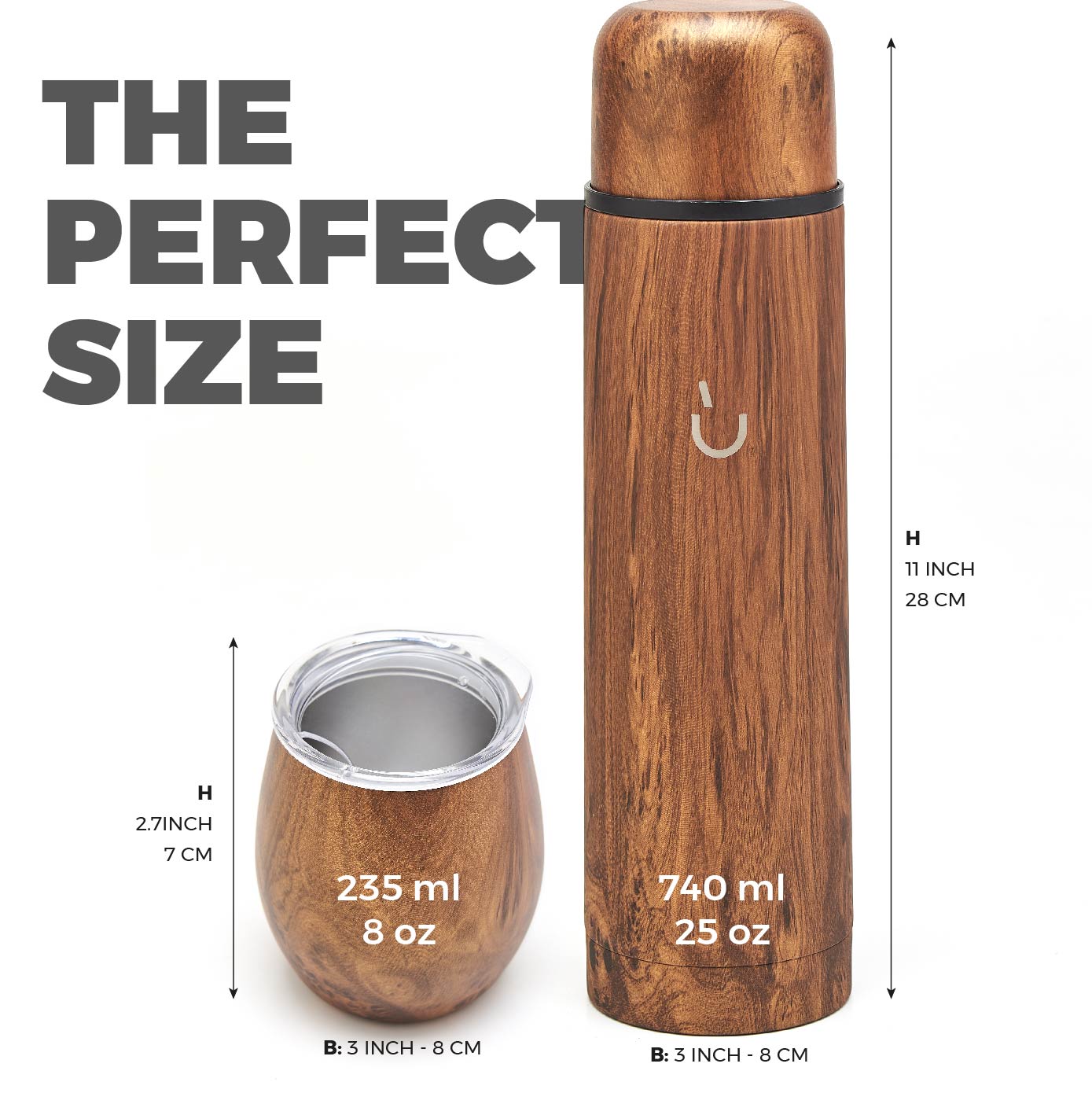 Premium Stainless Steel Yerba Mate Kit (Wood)