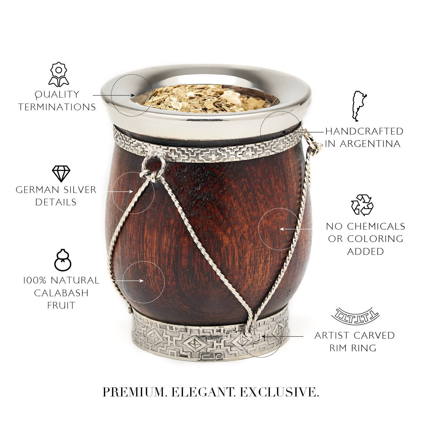 PREMIUM COLLECTION - The Patagonia Wooden Mate Gourd Set