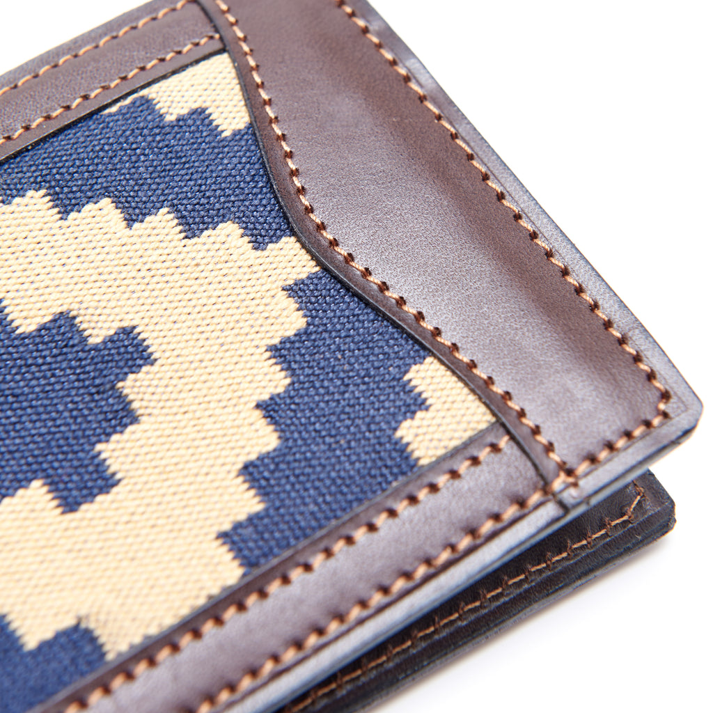Guarda Pampa Hand Made Wallet | Premium Vegetable-Tanned Leather (Blue)