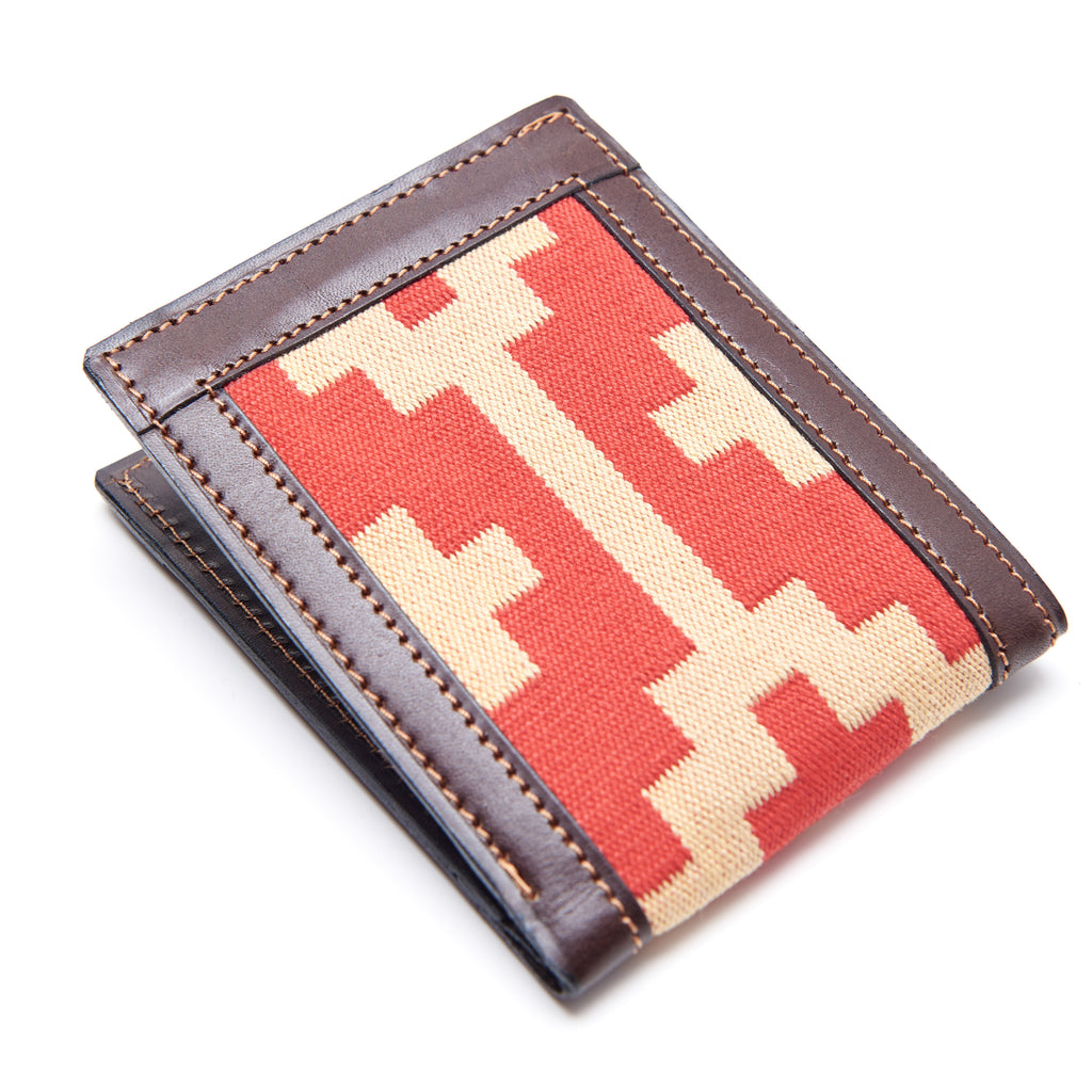 Guarda Pampa Hand Made Wallet | Premium Vegetable-Tanned Leather (Red)