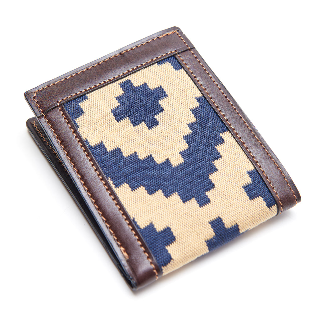 Guarda Pampa Hand Made Wallet | Premium Vegetable-Tanned Leather (Blue)