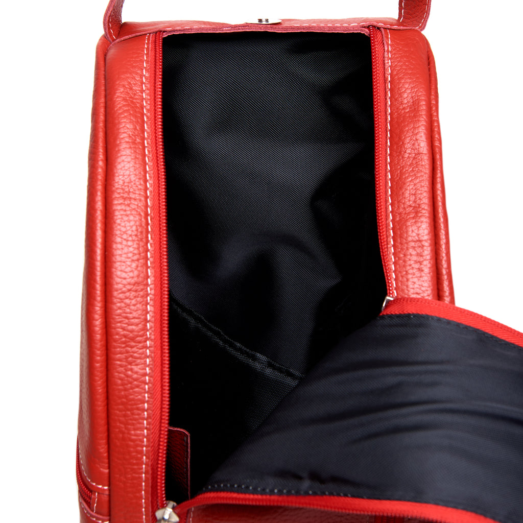 The Salta Matera Bag - Handmade With Genuine Leather (Red)