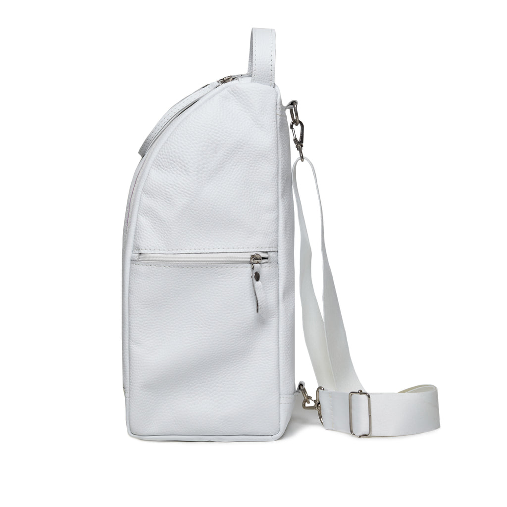 The Salta Matera Bag - Handmade With Genuine Leather (White)