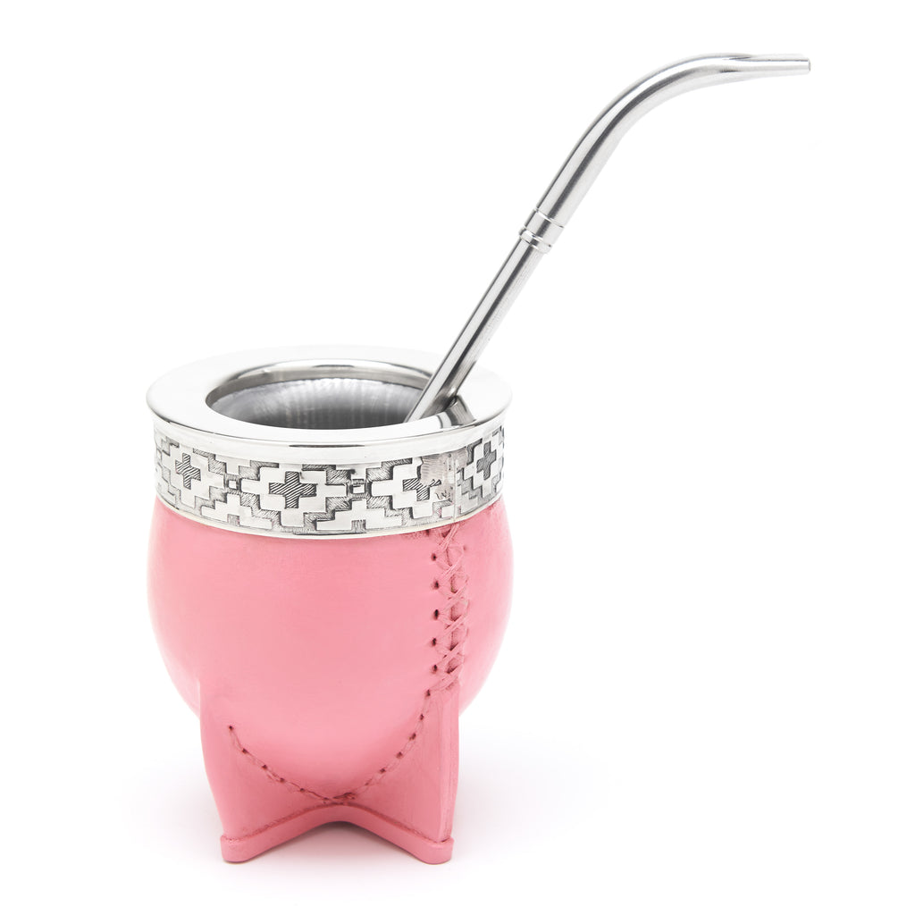 The Colonia Stainless Steel Mate Gourd Set (Pink)