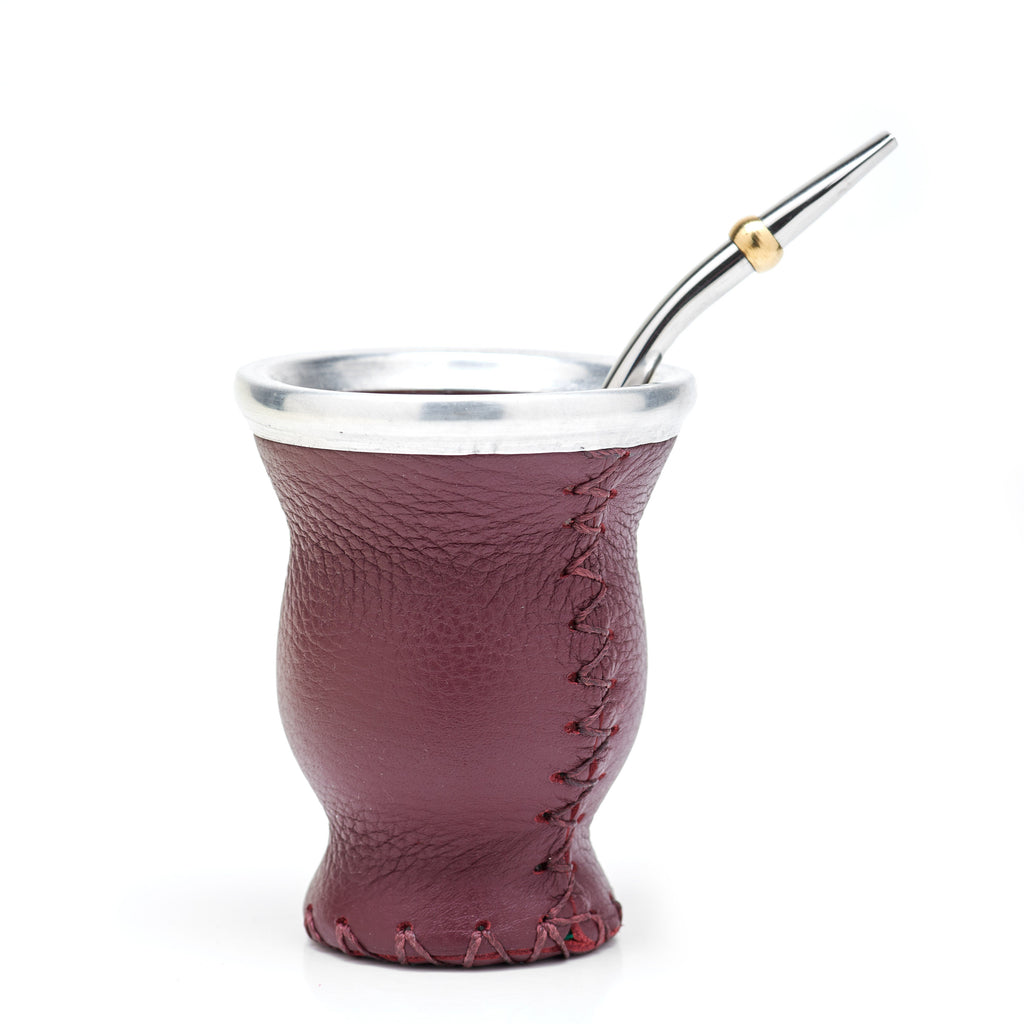 Leather & Glass Burgundy - 1