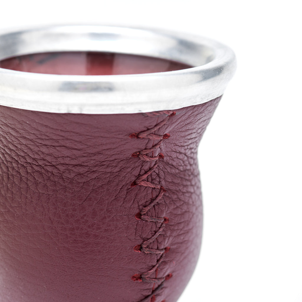 Leather & Glass Burgundy - 3