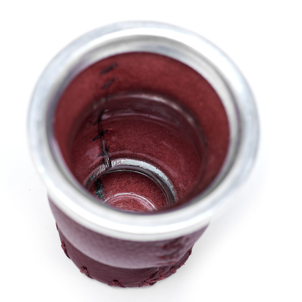 Leather & Glass Burgundy - 4