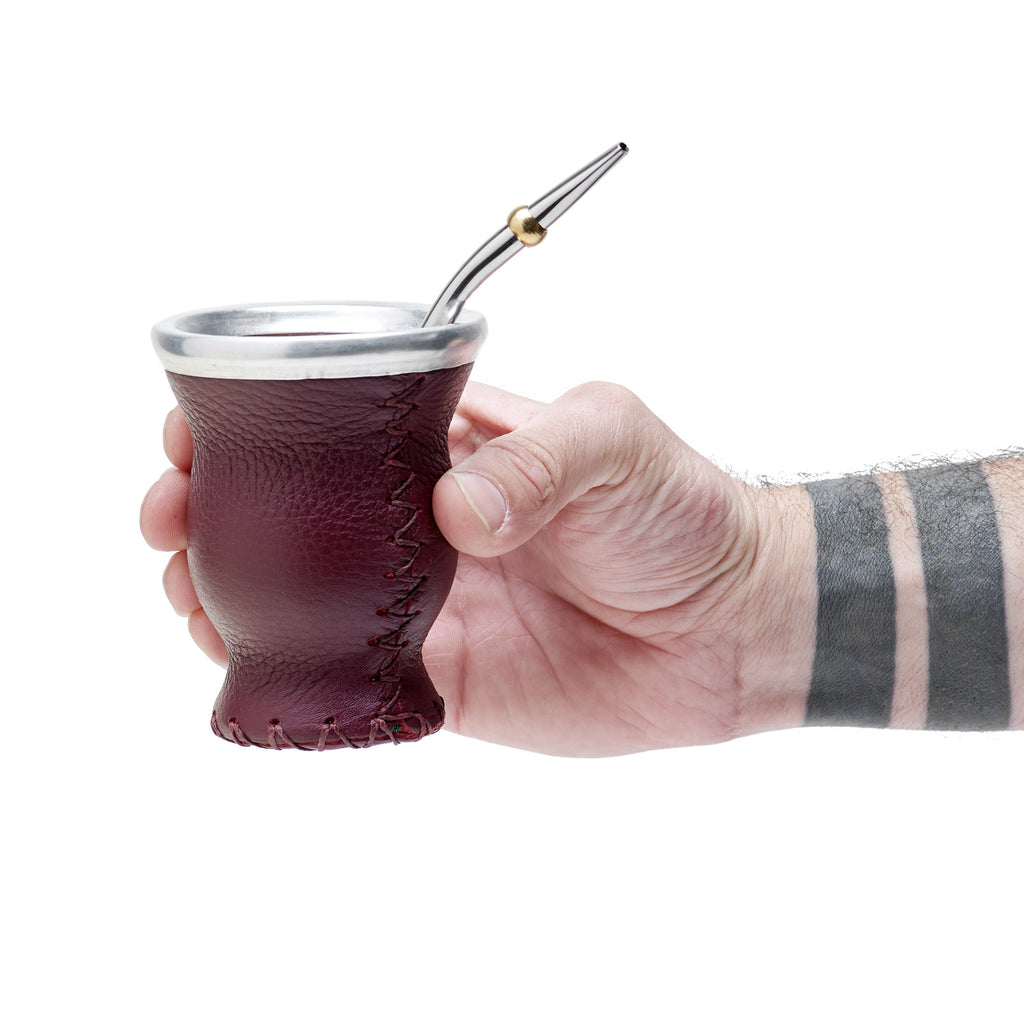 Leather & Glass Burgundy - 5
