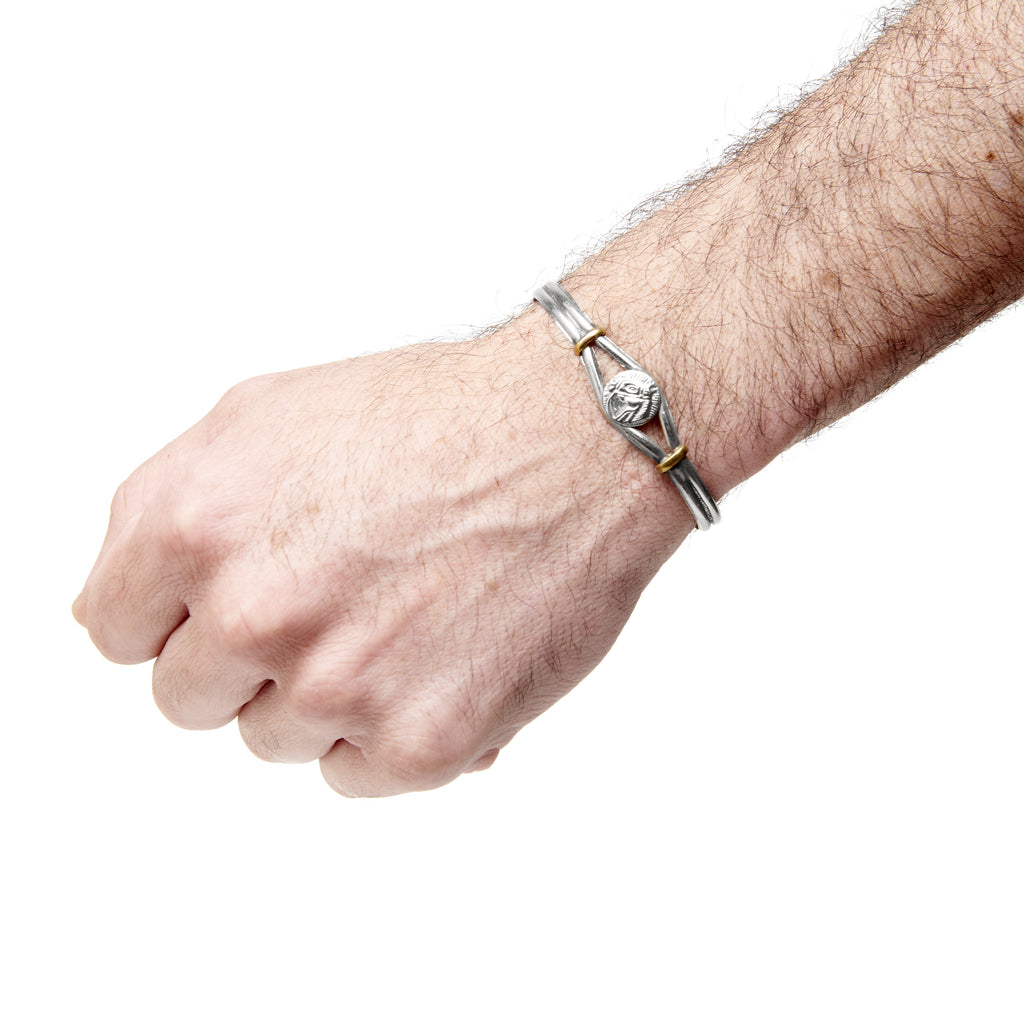 Silver Alpaca Adjustable Unisex Bracelet I Handcrafted by Argentine Artisans