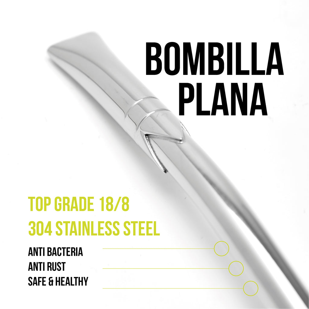 Premium Stainless Steel Bombilla Straw - Bombilla Plana 01