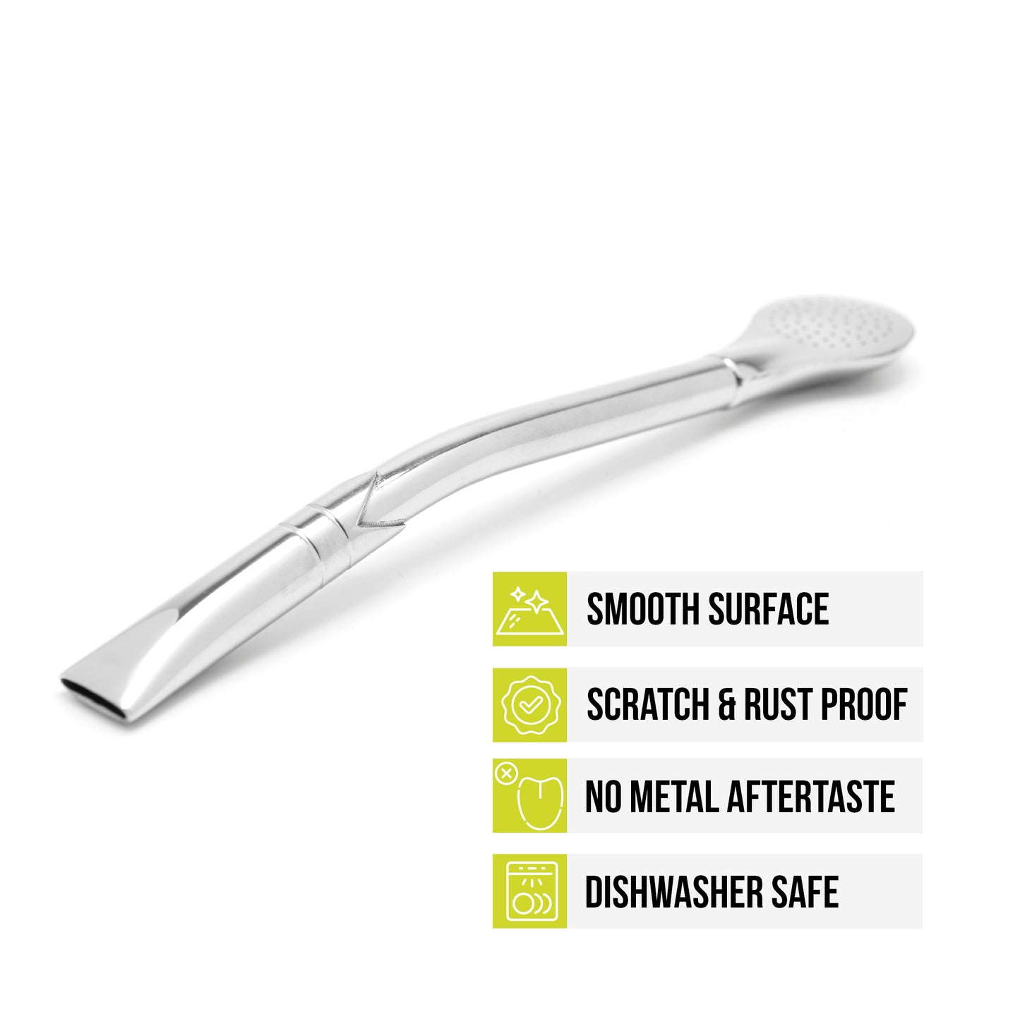 Premium Stainless Steel Bombilla Straw - Bombilla Plana 01