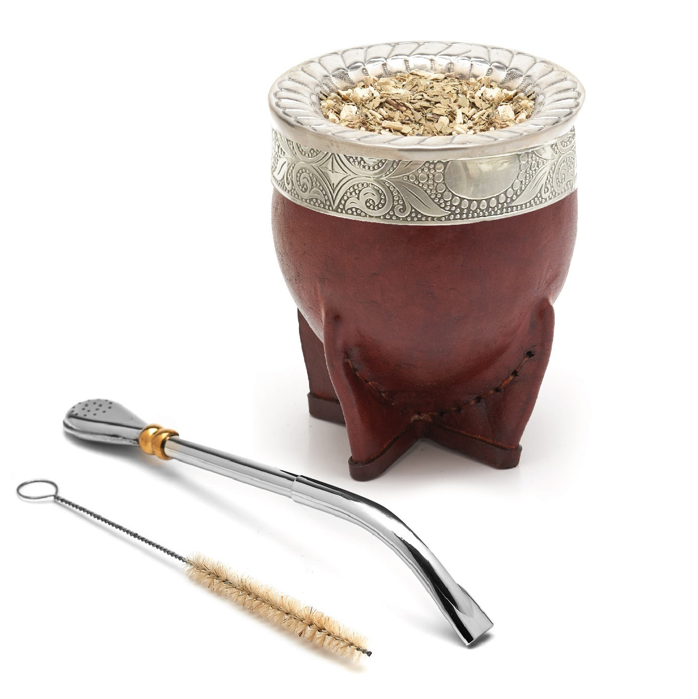 PREMIUM COLLECTION - The Brown Imperial Calabash Mate Gourd Set