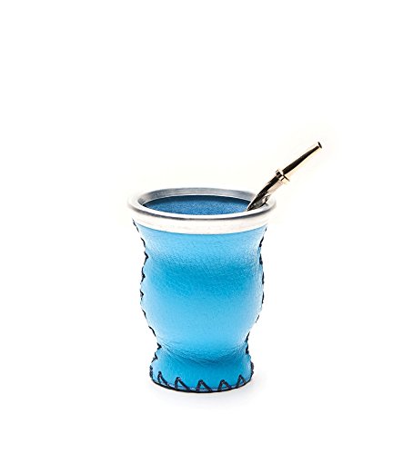 Leather & Glass Light Blue - 1