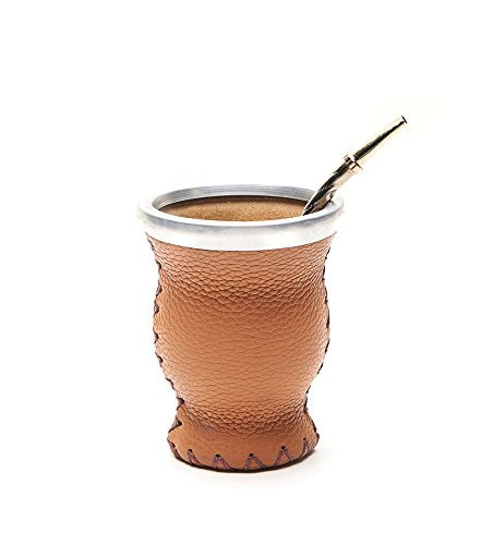 Leather & Glass Light Brown - 1