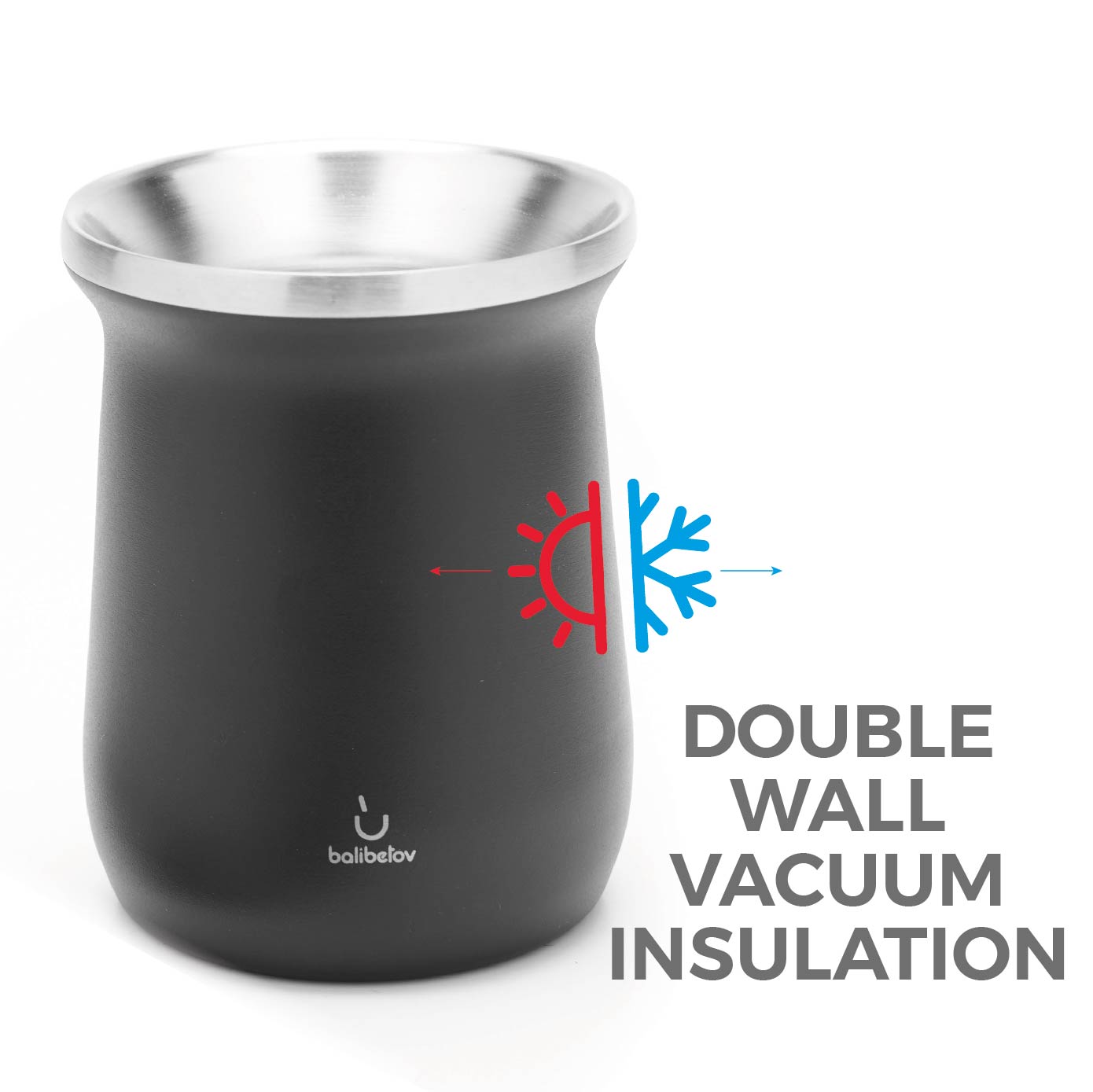 Elegante Stainless Steel Yerba Mate Gourd Set (Black)