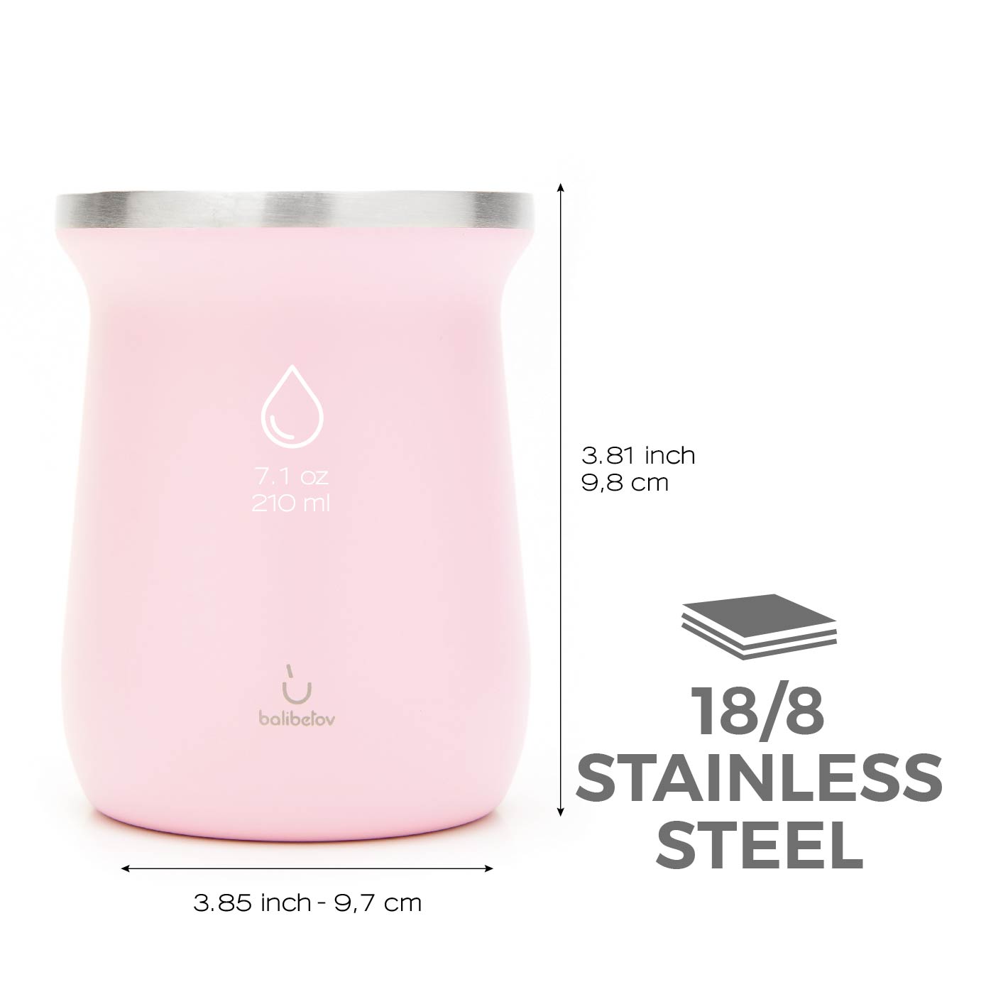 Elegante Stainless Steel Yerba Mate Gourd Set (Pink)