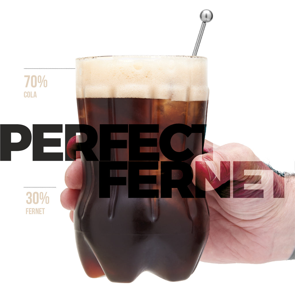 22 oz Glass Fernet Cup - Cocktail Spoon Included