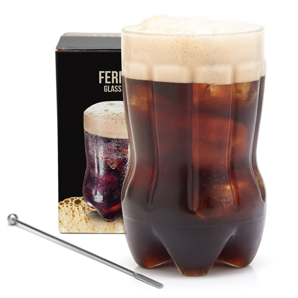 22 oz Glass Fernet Cup - Cocktail Spoon Included