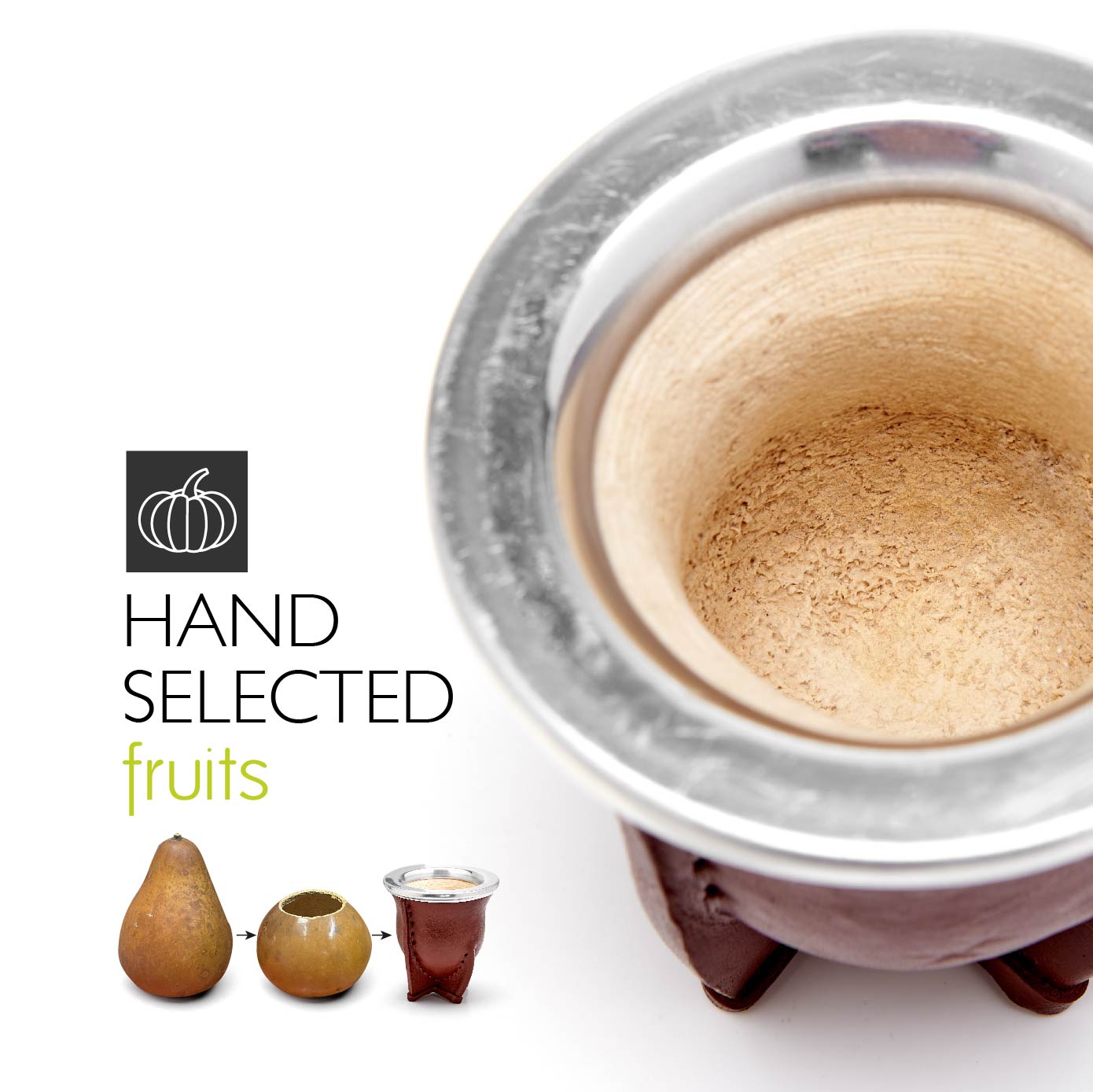 The Vaqueta Yerba Mate Gourd Set (Brown)