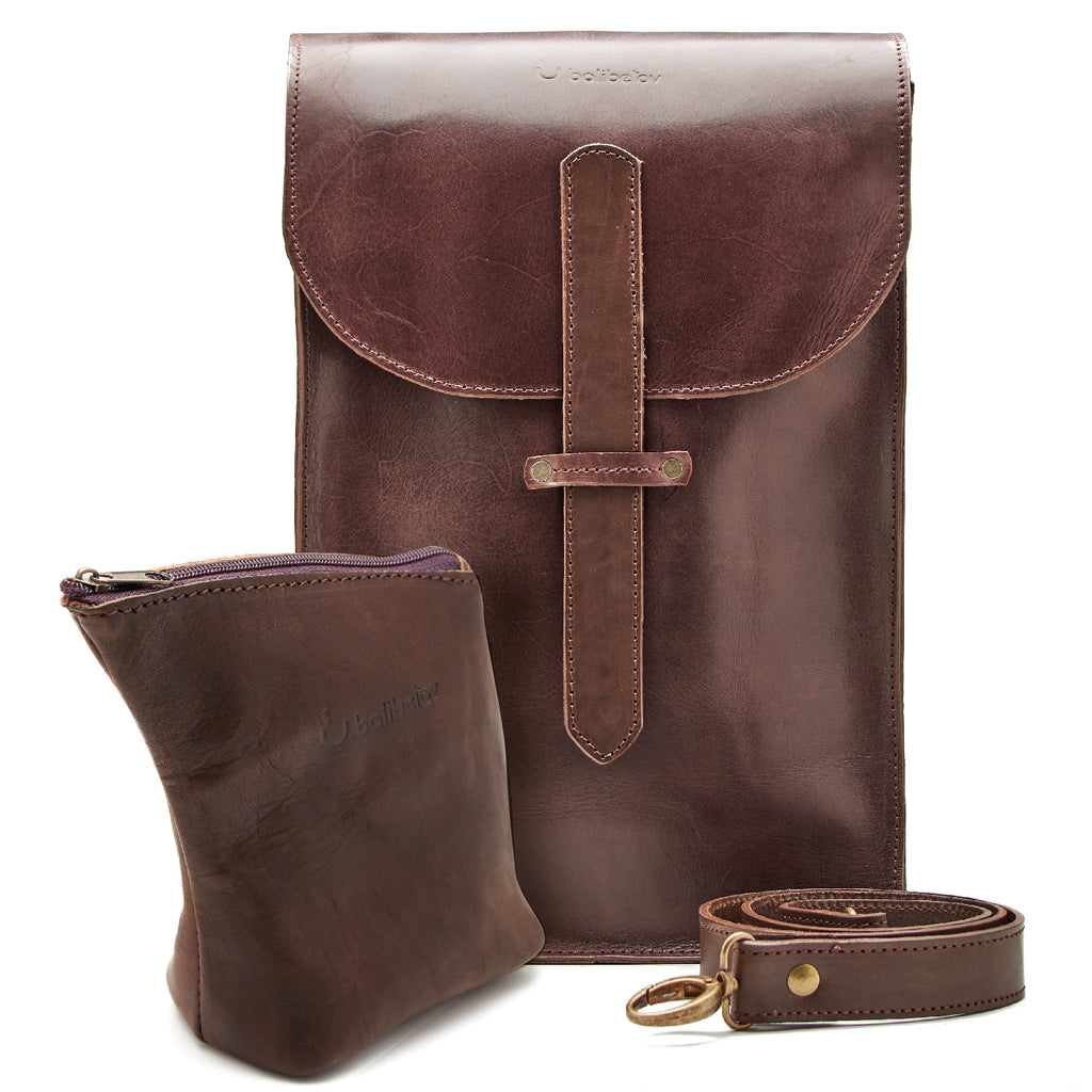 The Soft Matera Bag - Handmade with Genuine Leather - Yerbera Inlcuded