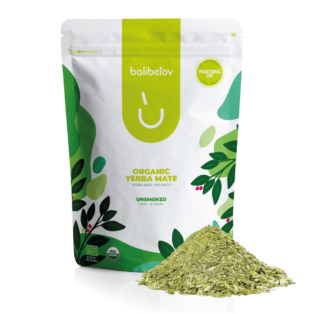 Yerba Mate Orgánica De Balibetov - Sin Fumar 2.2lb I Bolsa De 1kg 