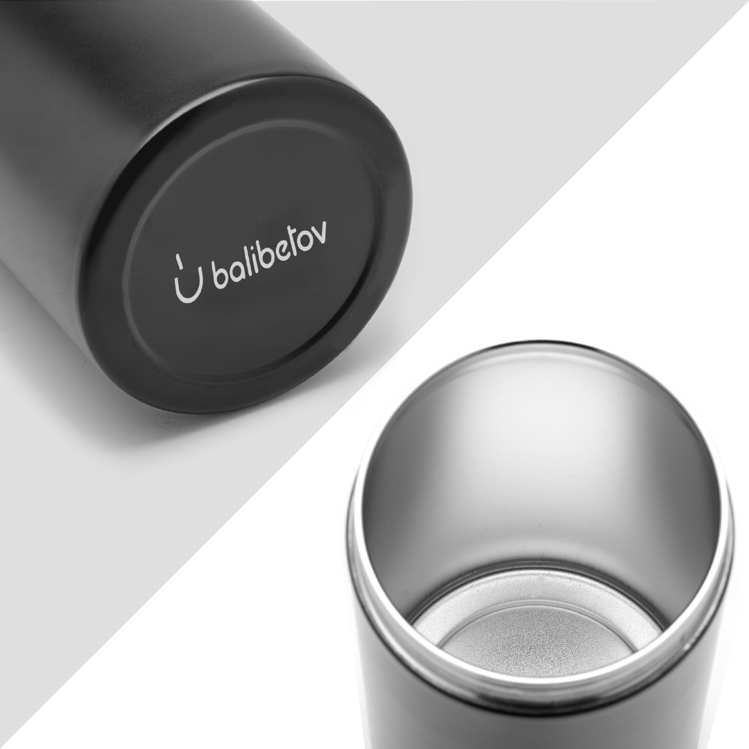 Stainless Steel Yerba Container - Yerbero (Black)