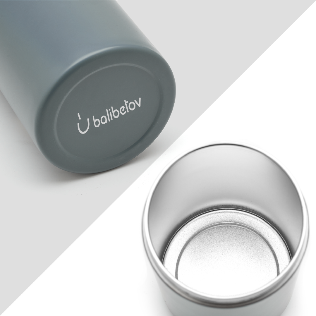Stainless Steel Yerba Container - Yerbero (Grey)