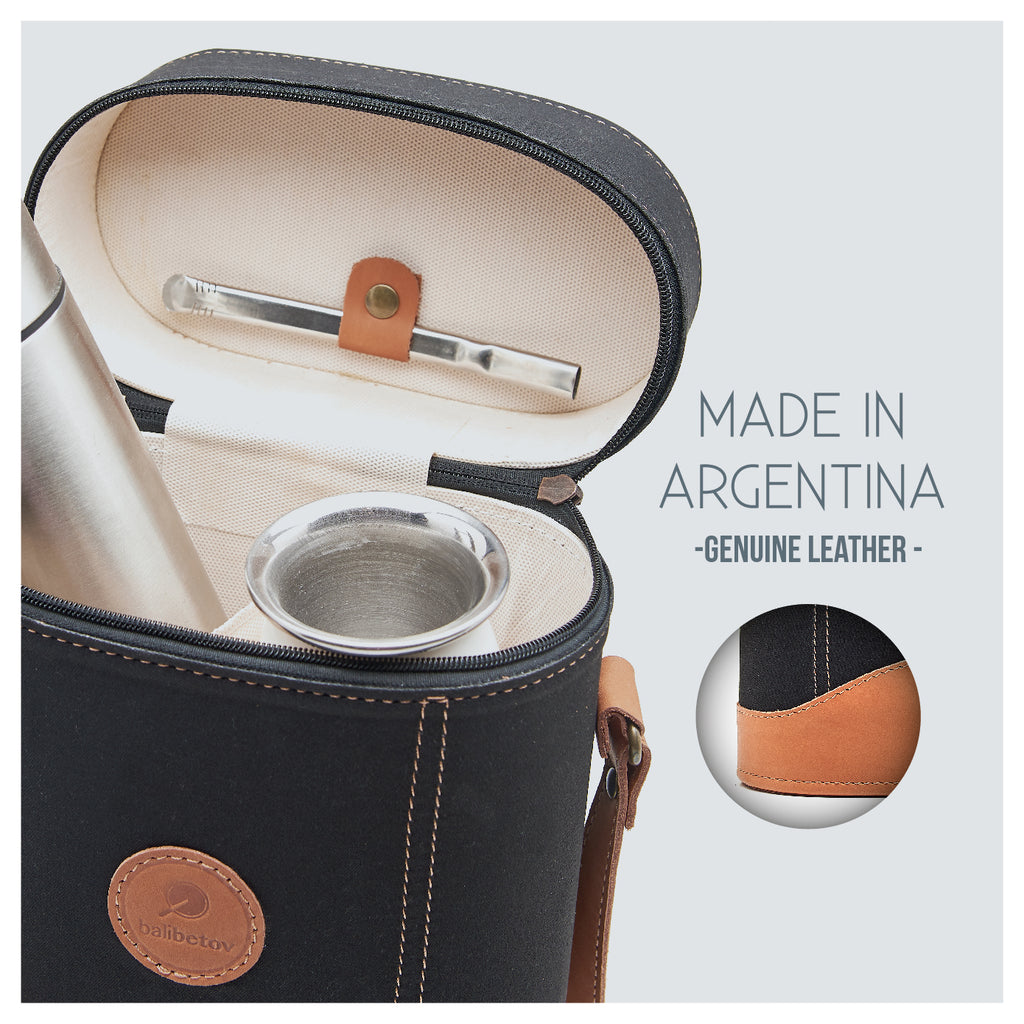 Sleek Carry Tote Matera Bag - Leather Details (Black Jean)