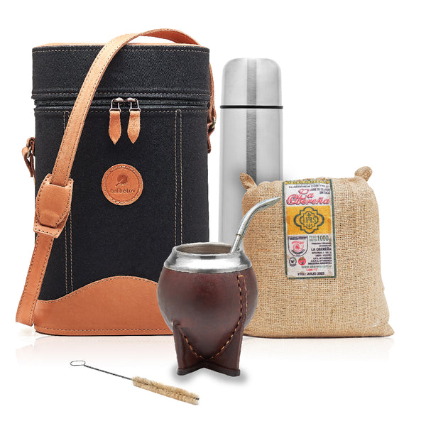 Premium Natural Calabash Gourd Yerba Mate Kit