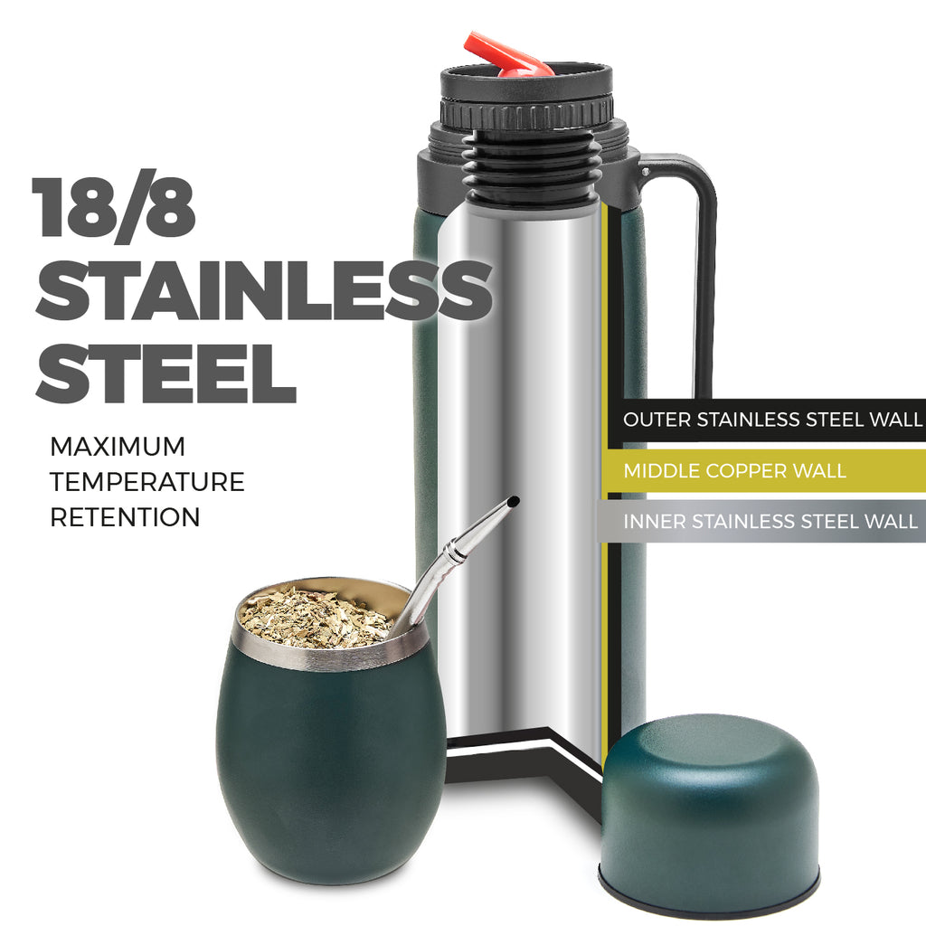 Superior Stainless Steel Yerba Mate Kit (Green)