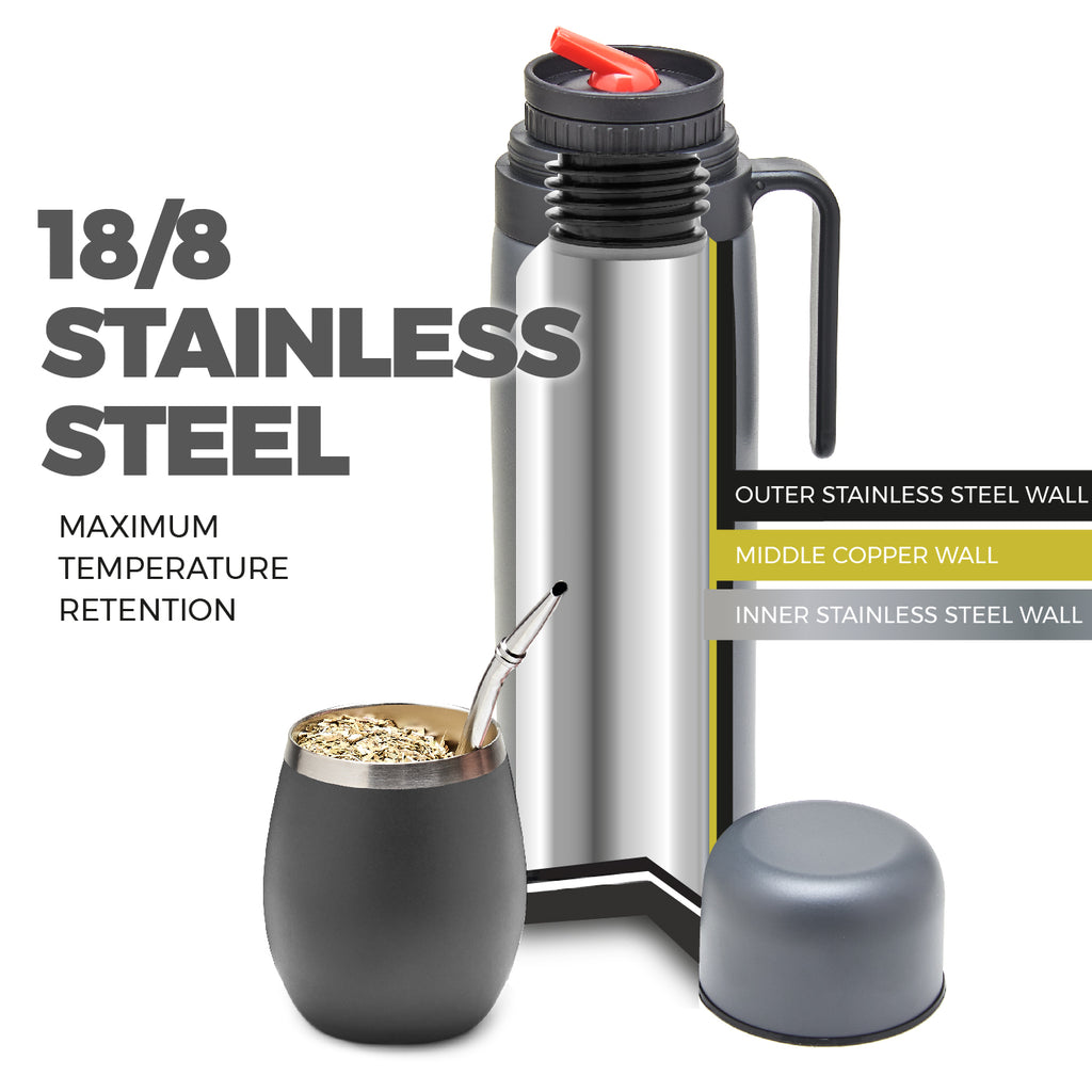 Superior Stainless Steel Yerba Mate Kit (Grey)